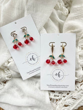 Load image into Gallery viewer, Cherry Drop Earrings
