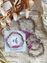 Load image into Gallery viewer, Vintage lilac bead &amp; shells
