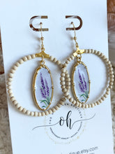 Load image into Gallery viewer, Lavender Love Hoops
