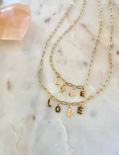 Load image into Gallery viewer, Gold Love Letter Necklace
