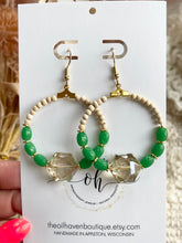 Load image into Gallery viewer, Bling Hoops &amp; Vintage beads
