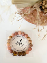 Load image into Gallery viewer, African Glass &amp; Pink Matte Gems
