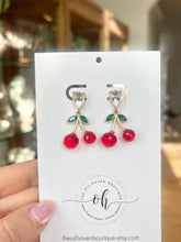 Load image into Gallery viewer, Cherry Drop Earrings
