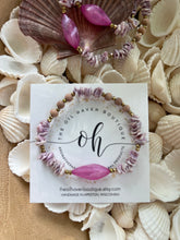 Load image into Gallery viewer, Vintage lilac bead &amp; shells
