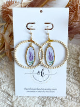 Load image into Gallery viewer, Lavender Love Hoops
