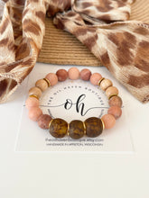 Load image into Gallery viewer, African Glass &amp; Pink Matte Gems
