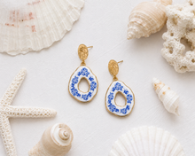 Load image into Gallery viewer, Santorini Petal Drop Earrings
