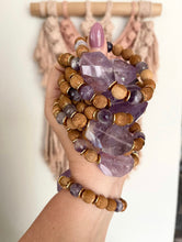 Load image into Gallery viewer, Statement Amethyst &amp; Lotus Beads
