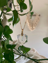 Load image into Gallery viewer, Hexagonal Crystal Quartz Essential Oil Necklace
