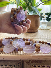 Load image into Gallery viewer, Statement Amethyst &amp; Lotus Beads
